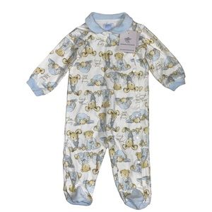 Bognar & Piccolini Baby Boy Bears Footie, 6 Months